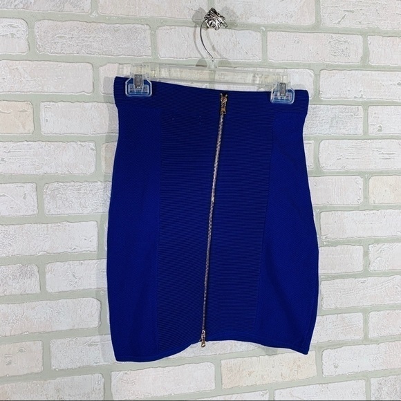 Parker NWT Purple Zipper Bodycon Mini Skirt - Picture 3 of 7